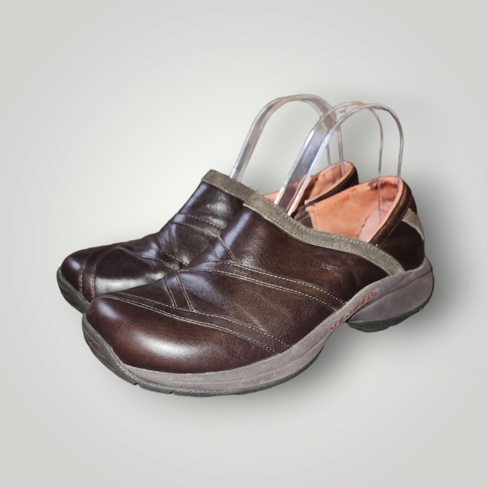 Merrell Primo Patch Brown Full Leather Pigskin Us… - image 1